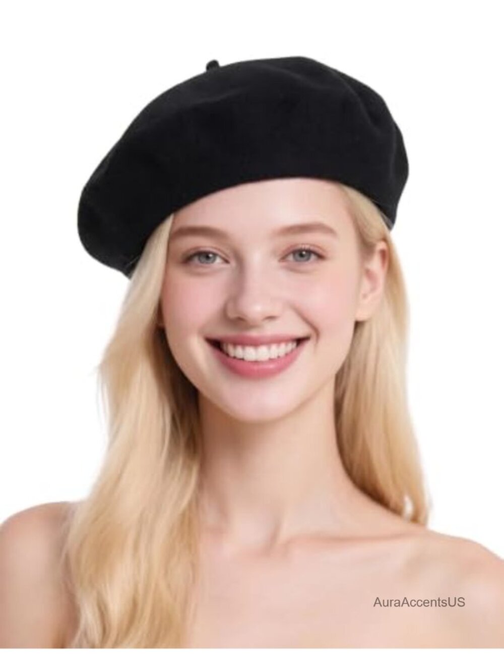 French Beret Wool Beanie Hat for Women & Men
